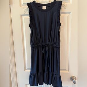 Cinq a Sept Silk Navy Dress